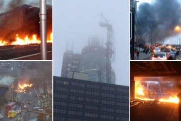 Doi oameni au murit în după ce un elicopter s-a prăbuşit la Londra. IMAGINI şi VIDEO de la locul accidentului