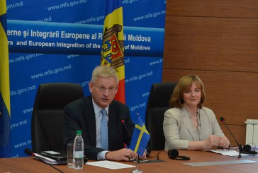 Suedia susţine perspectiva europeană a Republicii Moldova şi va acorda un ajutor financiar substanţial pentru implementarea Acordului de Asociere cu UE