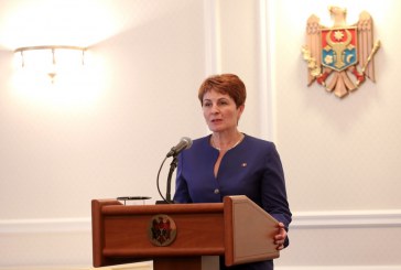Valentina Ţapiş a depus astăzi jurământul în calitate de ministru al Mediului