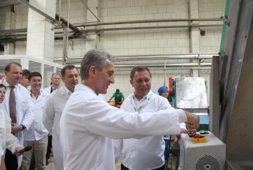 Iurie Leancă a participat la lansarea unei noi linii de producere a sucurilor concentrate  la Orhei