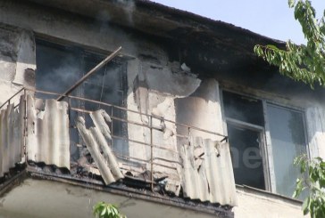 Un apartament cuprins de flăcări a pus în  pericol un  bloc cu 5 etaje  din Orhei  FOTO