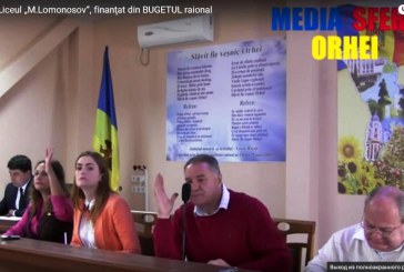 VIDEO/ DECIS şi la CR Orhei: Liceul „M.Lomonosov”,  finanţat din   BUGETUL raional