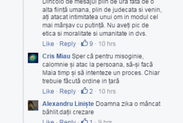 FOTO. Secretarul general al organizației de femei PD o insultă pe Maia Sandu într-un comentariu misogin