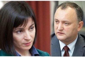 Maia Sandu și Igor Dodon s-ar confrunta în turul doi al prezidențialelor