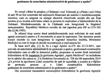 La Piatra va fi reabilitată minihidrocentrala