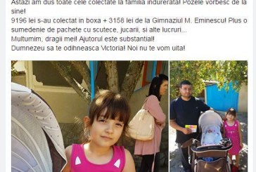 Un gimnaziu din Orhei a adunat peste 3000 de lei pentru fetiţele rămase fără de mamă