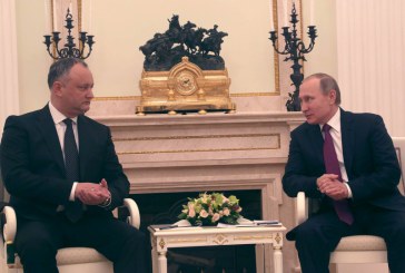 Președintele rus Vladimir Putin se va întâlni, la Moscova, cu președintele moldovean Igor Dodon