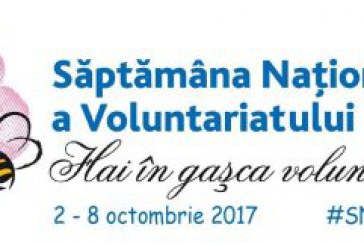 În perioada 2 – 8 octombrie 2017 se va desfășura Săptămâna Națională a Voluntariatului (SNV) 2017