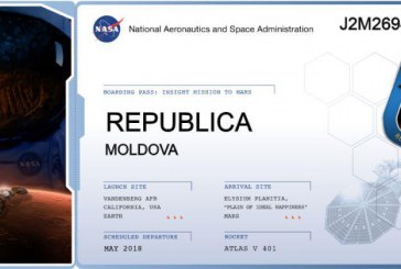 Denumirile “Republica Moldova”, “Orhei” ș.a au pornit în această amiază spre planeta Marte cu o misiune NASA VIDEO