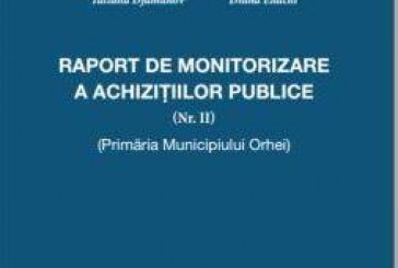 Raport “IDIS Viitorul”: Procedură de achiziţie de cca 420 000, neplanificată pentru anul curent, dar efectuată de către Primăria Orhei