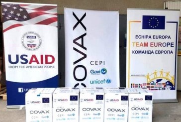 Un nou lot de vaccinuri COVID-19 din partea COVAX a ajuns în R. Moldova