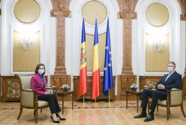 Președinta Maia Sandu s-a întâlnit cu președintele României, Klaus Iohannis