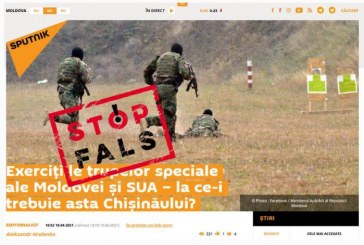 FALS: SUA, România și R. Moldova se antrenează pentru a destabiliza situația din regiunea transnistreană și a ataca depozitul de la Cobasna