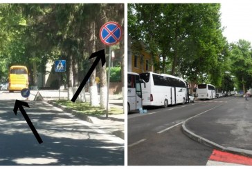 Locul unde în 2018 staționau nestingherit autobuzele adepților lui Ilan Șor e cu amendă pentru susținătorii unui partid în 2021