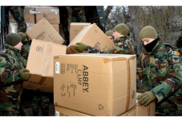 Militarii Armatei Naționale acordă ajutor autorităților la depozitele pentru refugiați