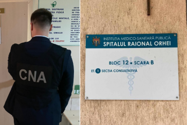 Ofițerii CNA au descins la Spitalul Raional Orhei într-un dosar de corupție sistemică